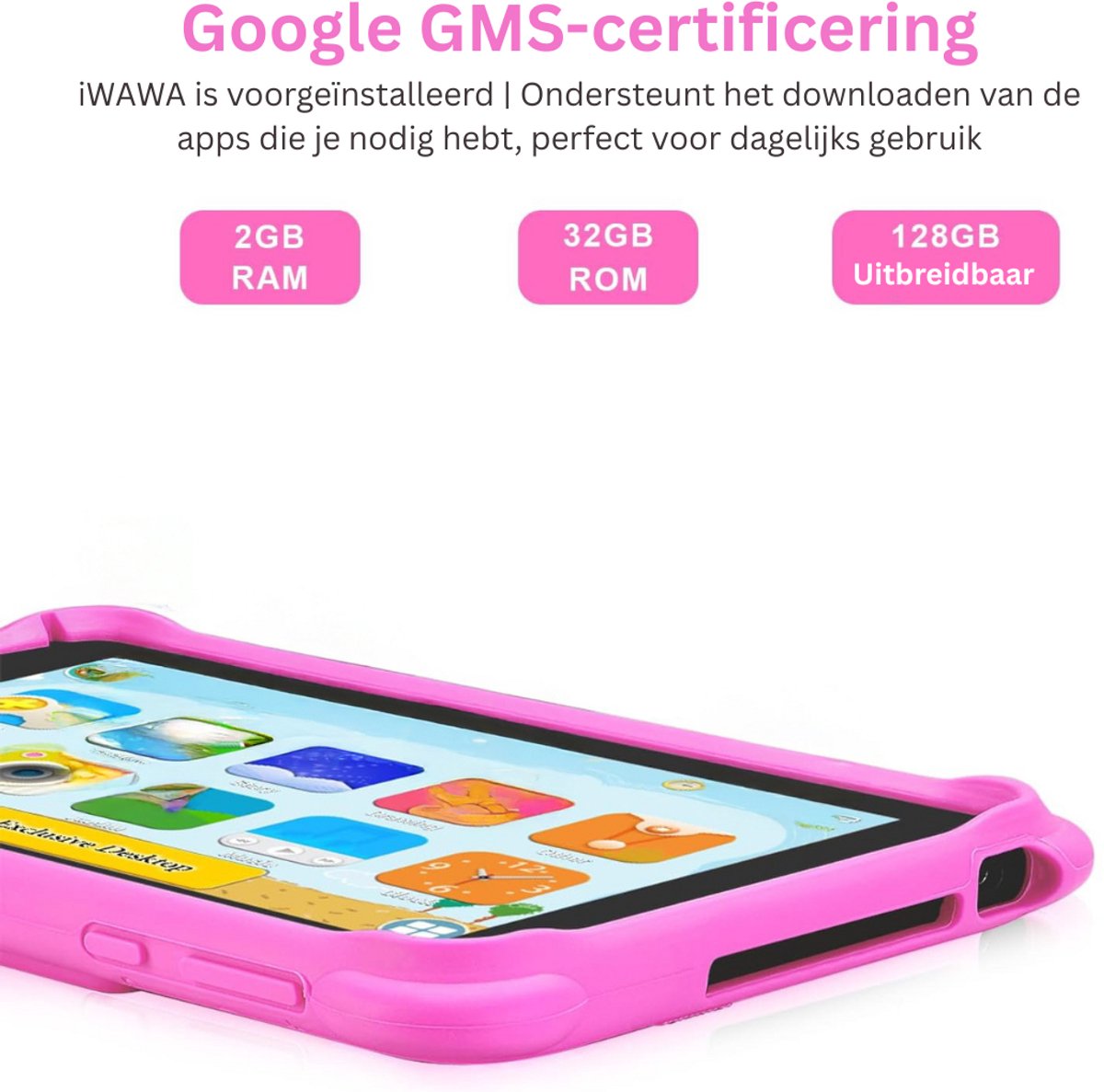 MKSS® Kindertablet Roze 3+