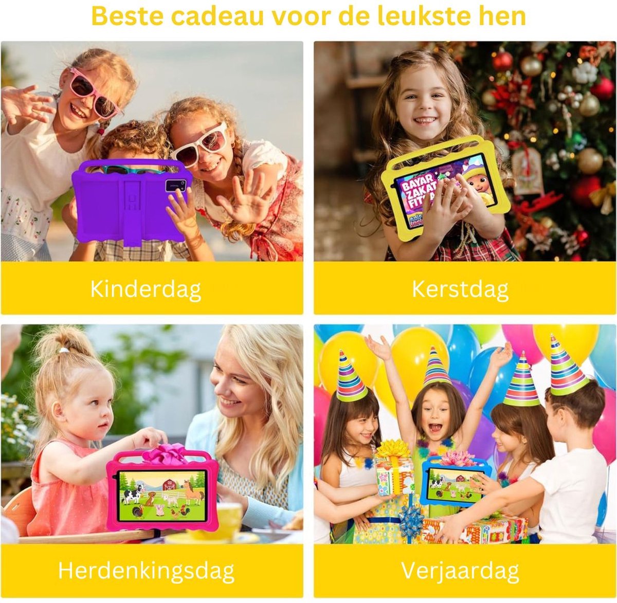 MKSS® Kindertablet Zwart Vanaf 3 Jaar