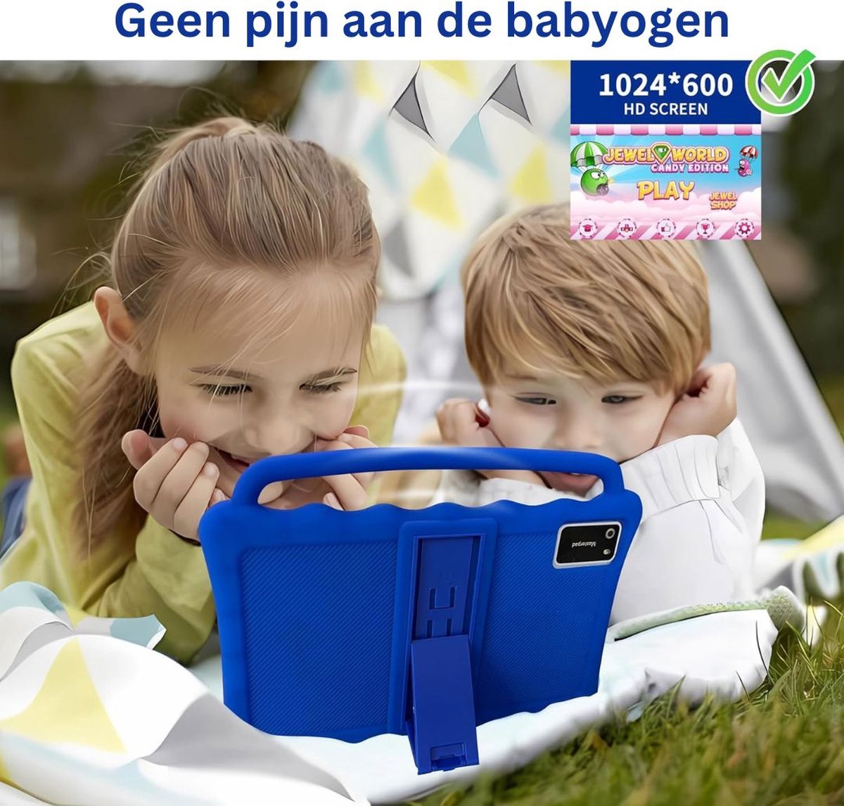 MKSS® Kindertablet Zwart Vanaf 3 Jaar