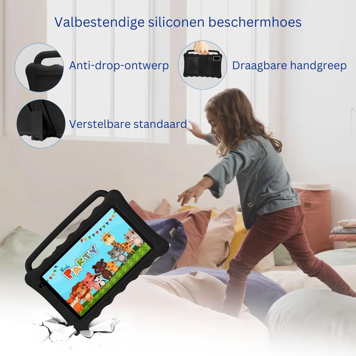 MKSS® Kindertablet Zwart Vanaf 3 Jaar