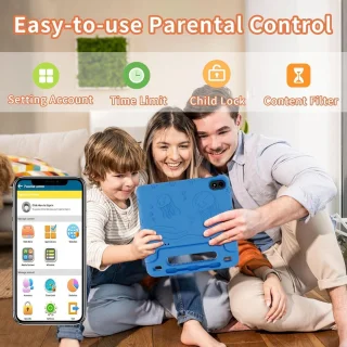 Mrs. Jones 10-inch Android kindertablet Blauw