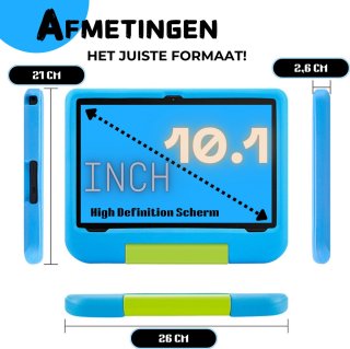 Wat vinden we goed aan de MyPad Yaluda PRO MAX Kindertablet - Blauw
