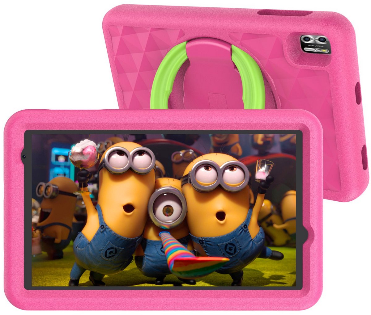 Naevy Kindertablet 8 inch 4+4GB 64GB roze hoes