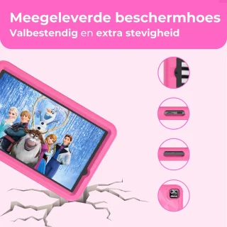 Naevy Kindertablet 8 inch 4+4GB 64GB roze hoes