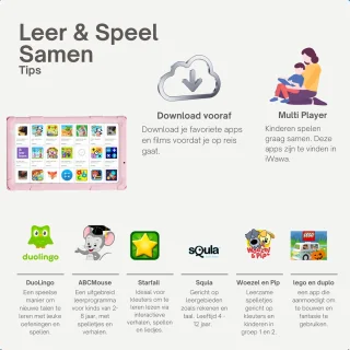 NilaFee Educatieve Kindertablet 128GB Roze