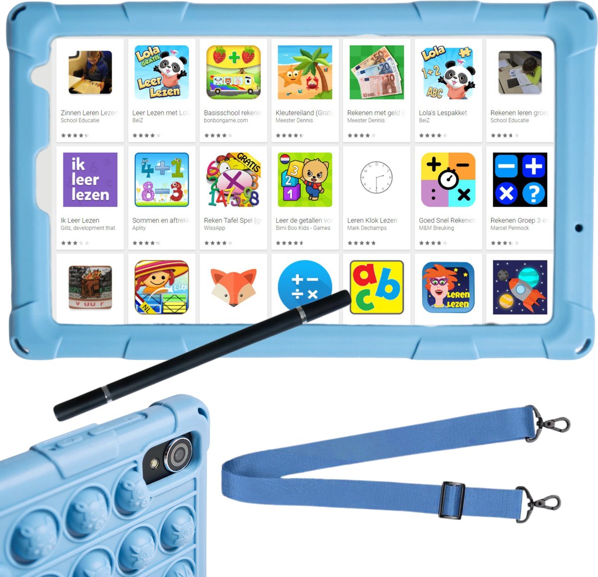 NilaFee iWawa Kindertablet 128GB Blauw