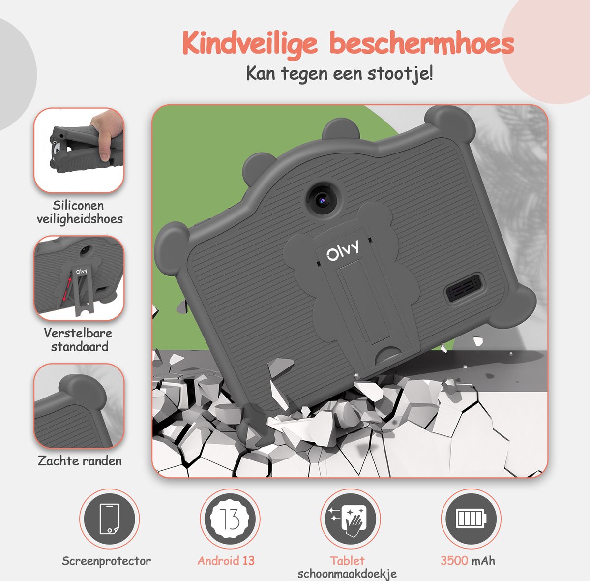 Olvy Kindertablet 7 Inch 96GB