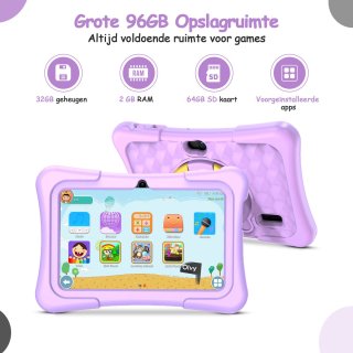 Olvy Kindertablet 7 Inch 96GB
