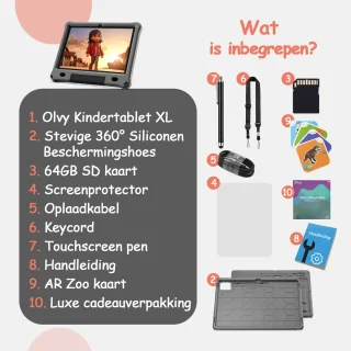 Olvy Kindertablet PRO 10 Inch 128GB 4GB RAM