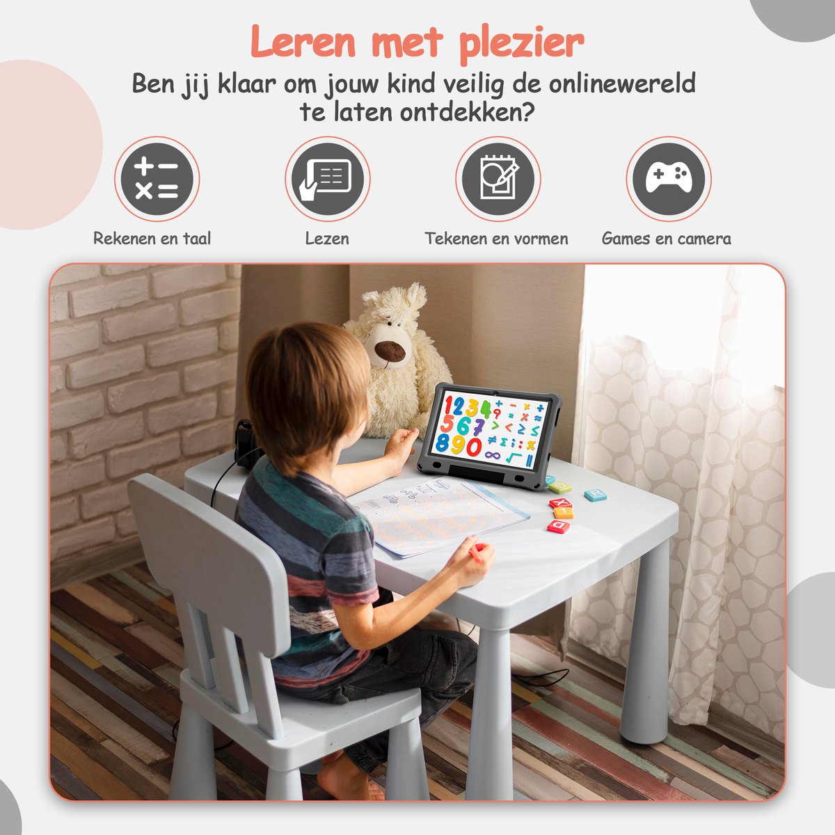 Olvy Kindertablet PRO 10 Inch 128GB 4GB RAM
