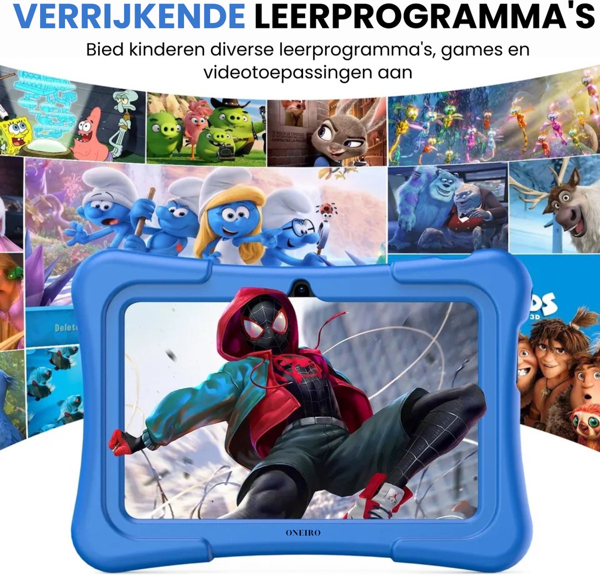 Oneiro KIDSPLAY 7 inch Kindertablet Blauw