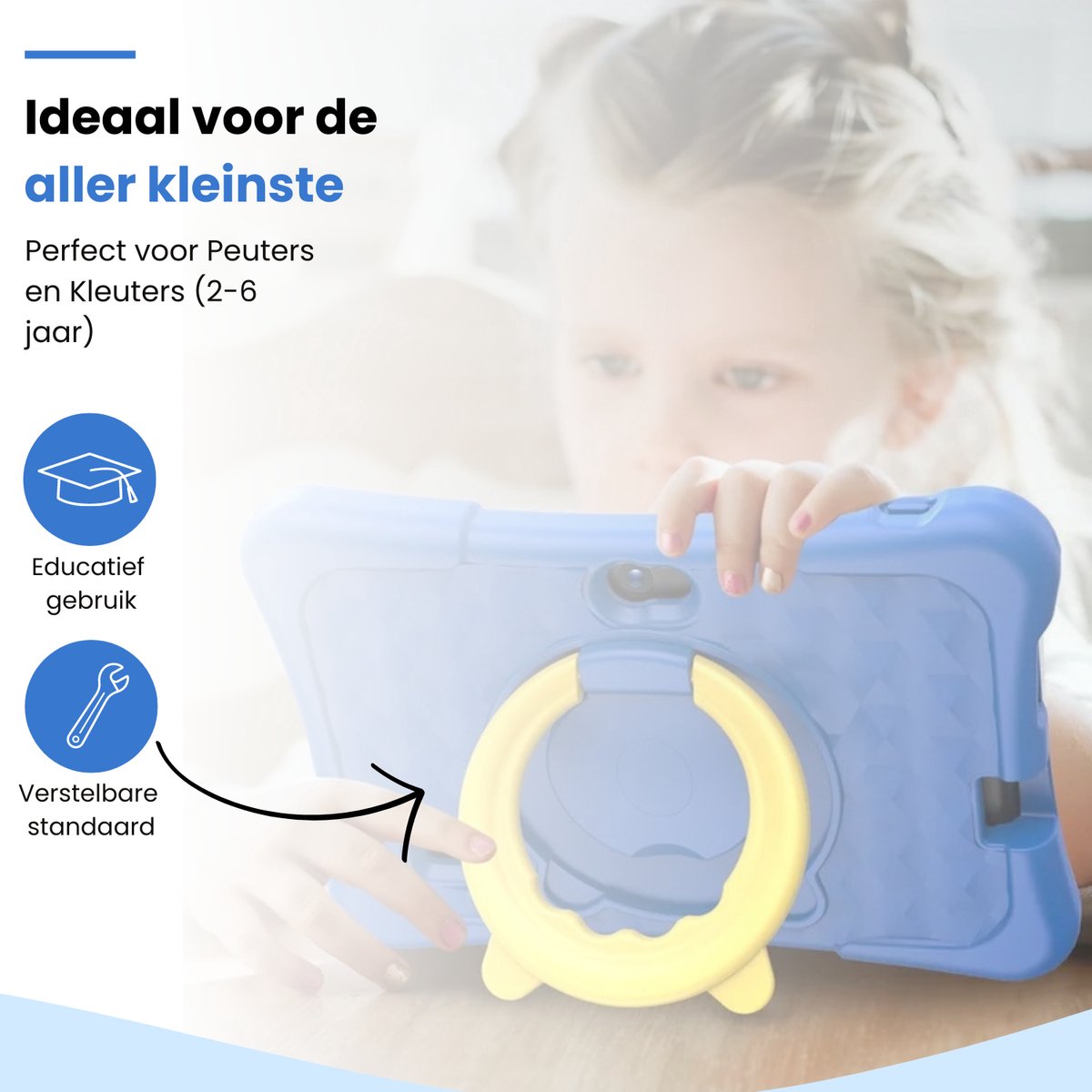Oneiro KIDSPLAY 7 inch Kindertablet Blauw