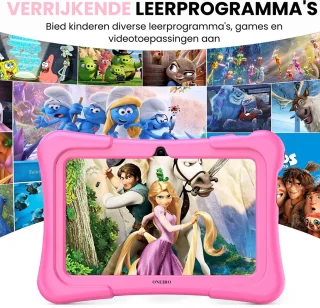 Oneiro KIDSPLAY 7 inch roze kindertablet