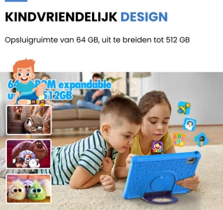 Wat vinden we goed aan de Oneiro KIDSPLAY PRO 2.0 Kindertablet 10.1 inch Blauw