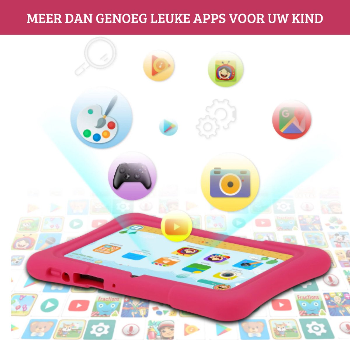 PRITOM Kindertablet 7 inch Android 10 32GB Groen