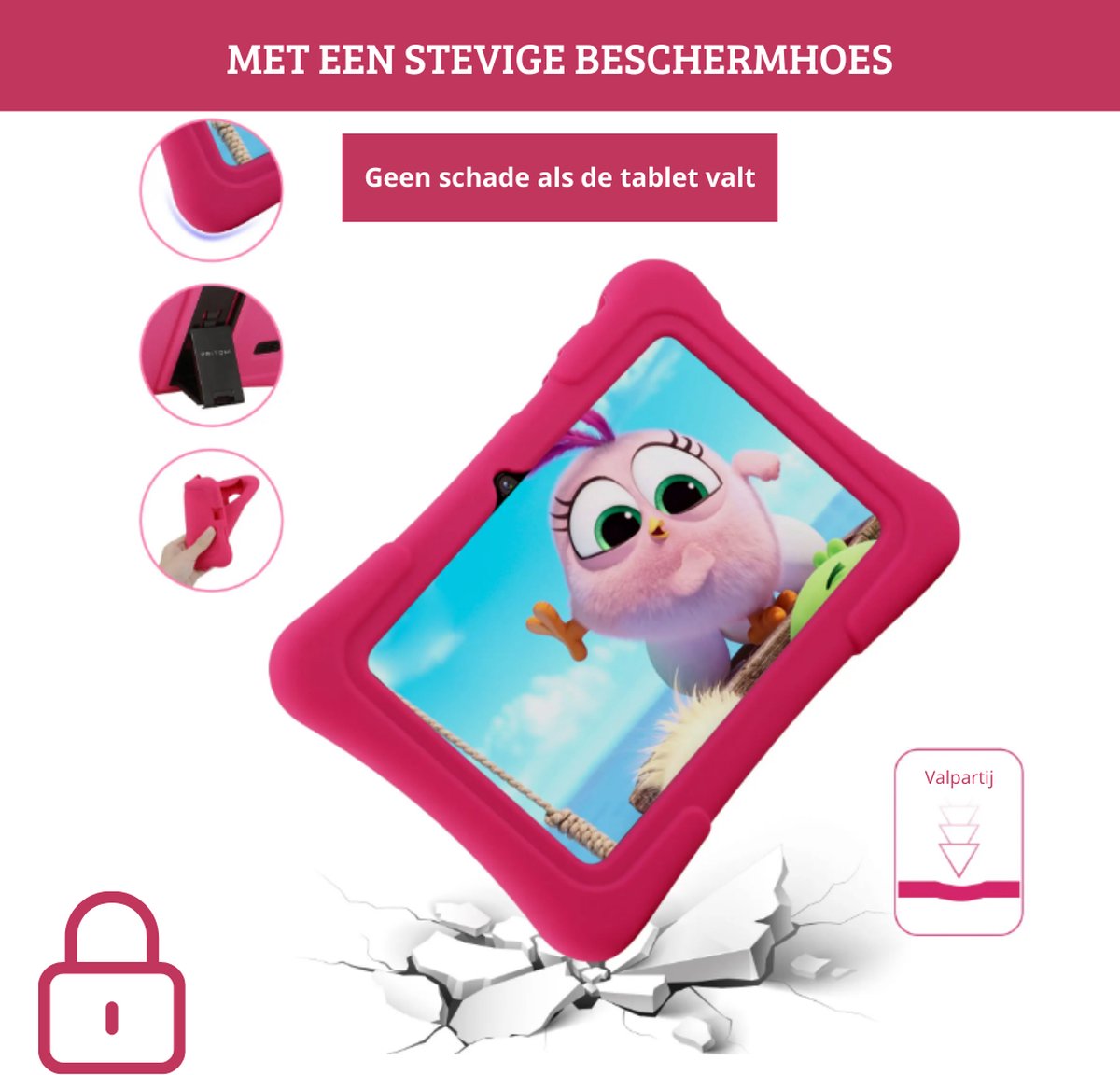 PRITOM Kindertablet 7 inch Android 10 32GB Groen