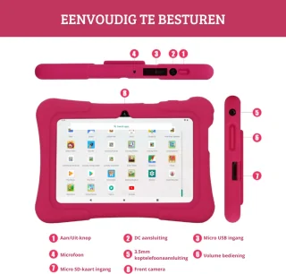 PRITOM Kindertablet 7 inch Android 10 32GB Groen