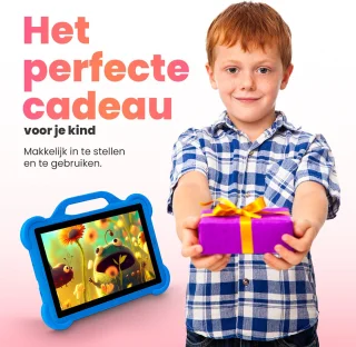 Quality4Less™ Kindertablet 10.1 inch Blauw Android 13.0 64GB