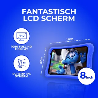 Relave Kindertablet 8 inch Blauw