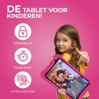 Relave Kindertablet 8 Inch Roze 32GB