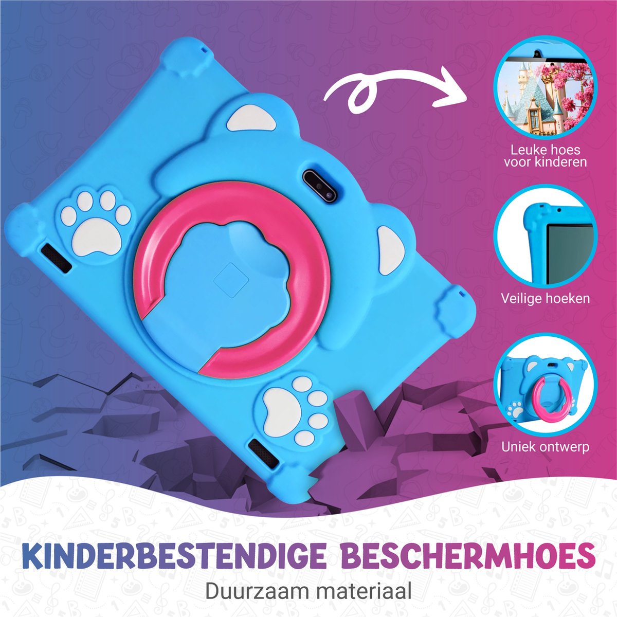 Rock&Rose Kindertablet 10.1" Blauw 32GB