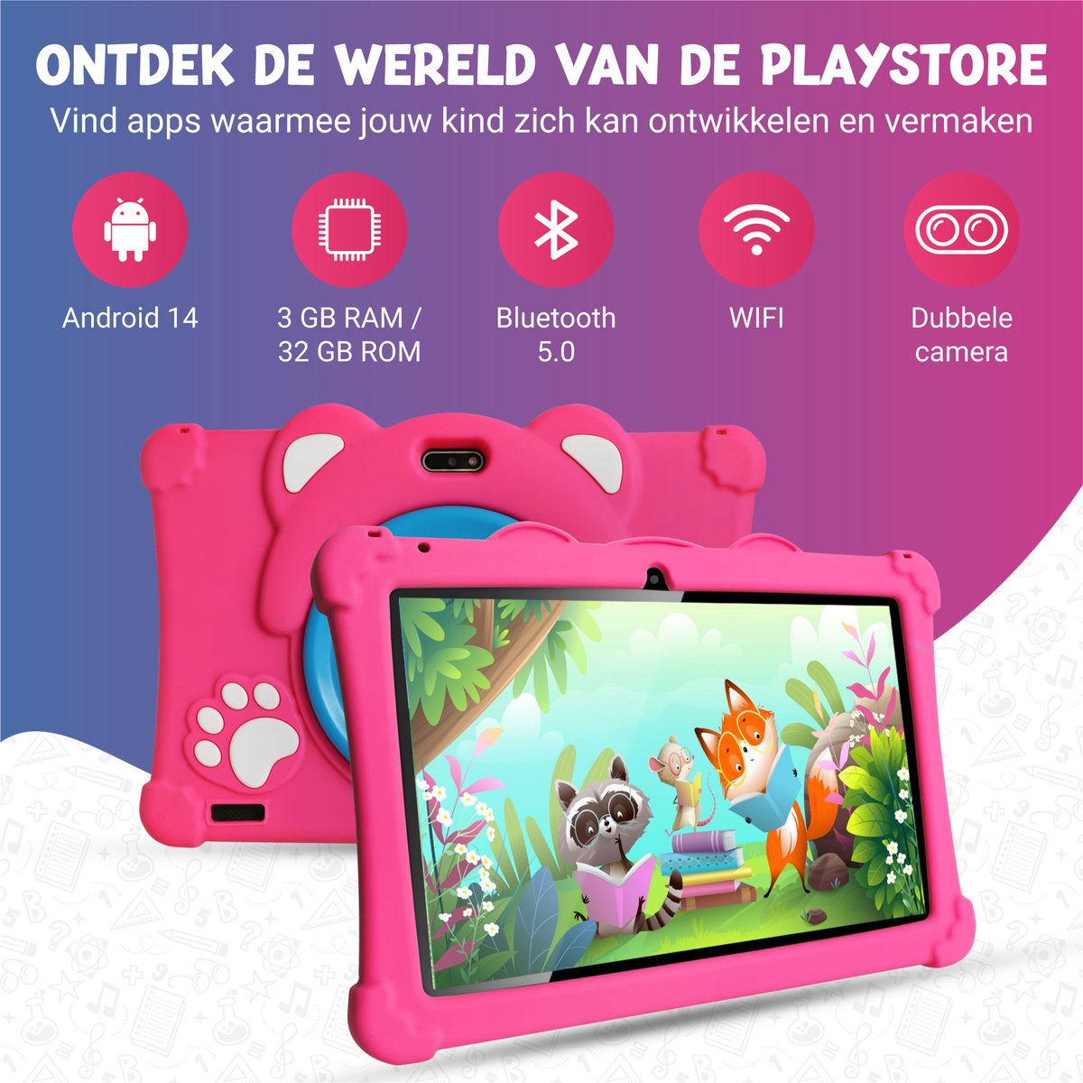 Rock&Rose Kindertablet 10.1 Inch Roze 32GB