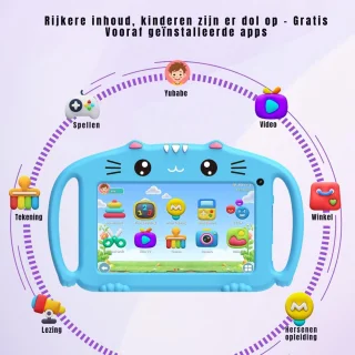 Wat vinden we goed aan de RONN® Kindertablet 3+ Blauw