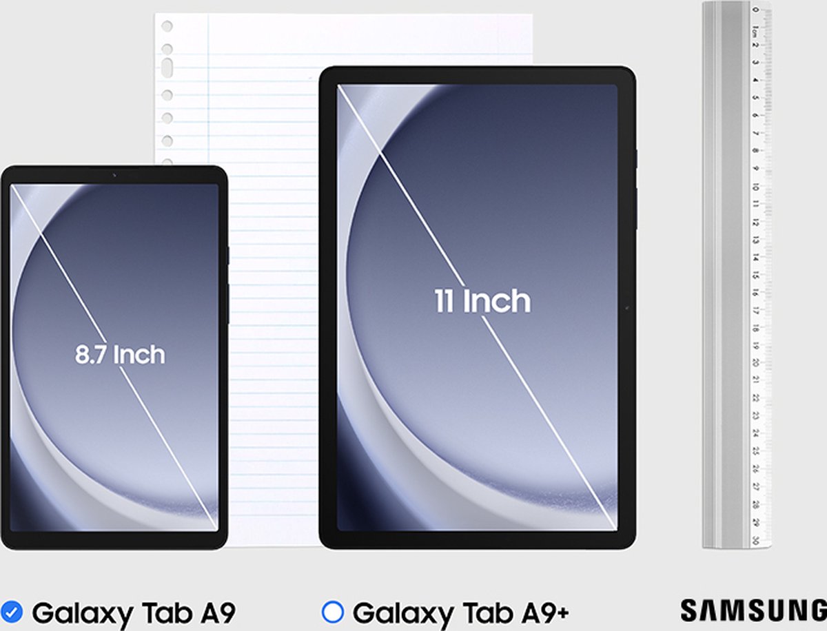 Samsung Galaxy Tab A9 WiFi 64GB Dark Blue met Studio 100 Hoes