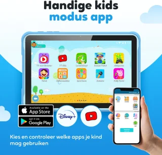 Spoused Kindertablet 10.1 inch Blauw 64GB 4GB RAM