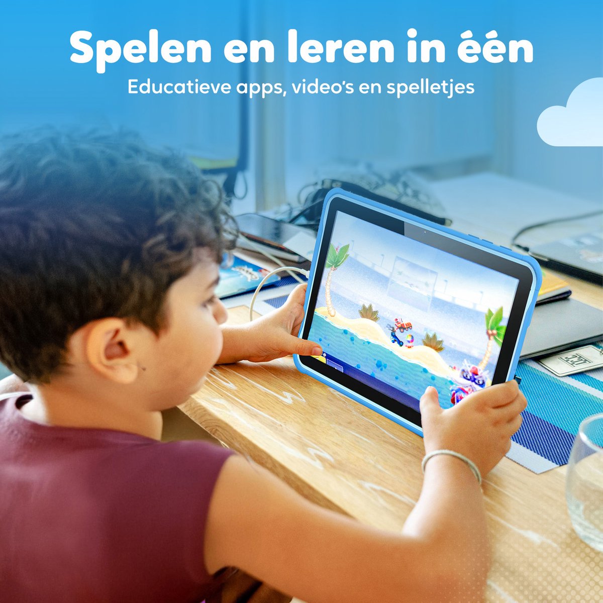Spoused Kindertablet 10.1 inch Blauw 64GB 4GB RAM