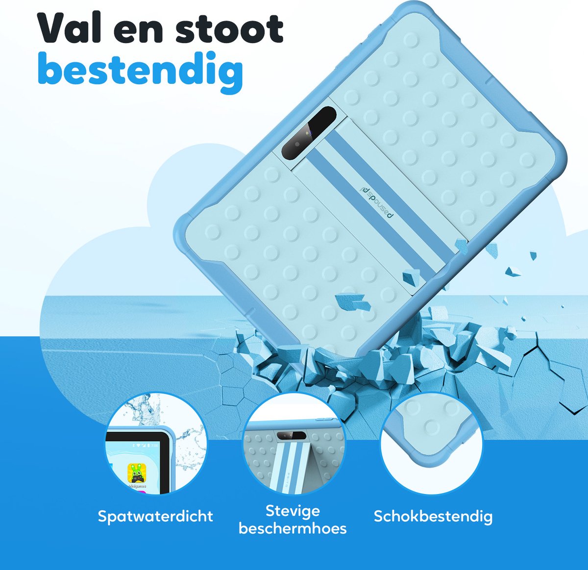 Spoused Kindertablet 10.1 inch Blauw 64GB 4GB RAM
