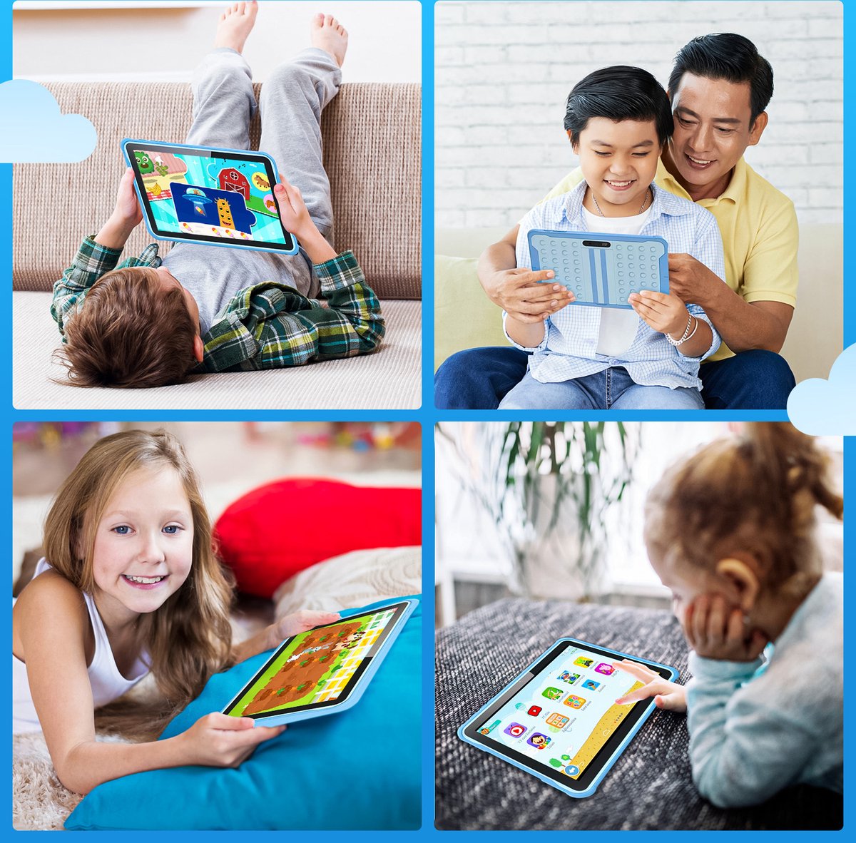 Spoused Kindertablet 10.1 inch Blauw 64GB 4GB RAM