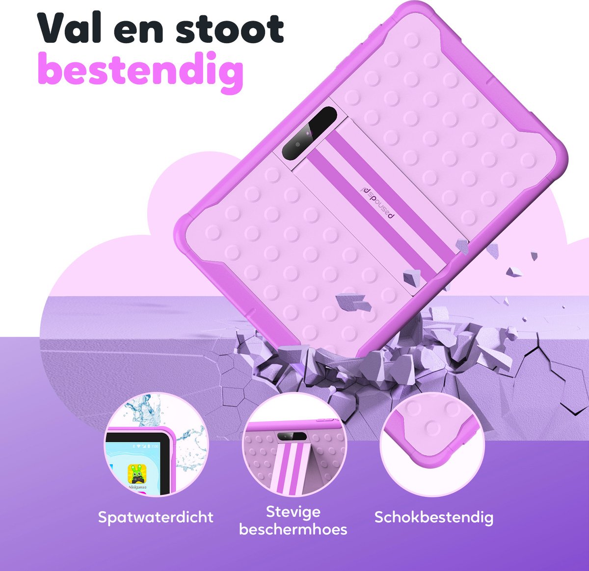 Spoused Kindertablet 10.1 inch Paars 64GB 4GB RAM