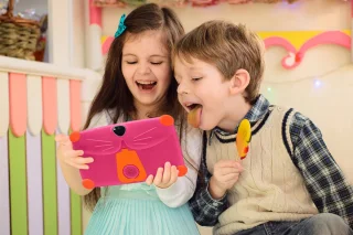 Tenify Kindertablet Roze met Hoesje