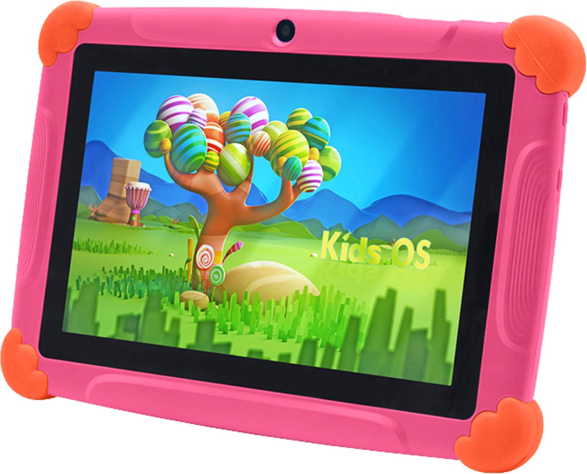 Tenify Kindertablet Roze met Hoesje