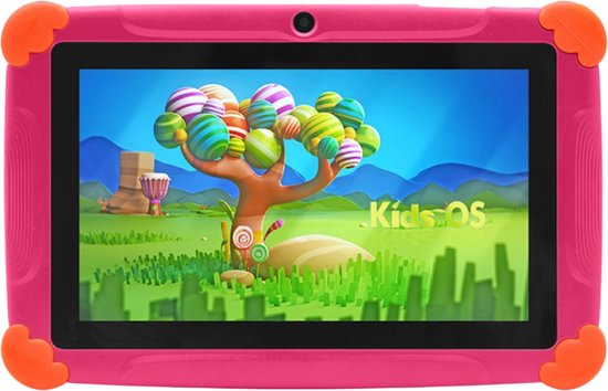 Tenify Kindertablet Roze met Hoesje