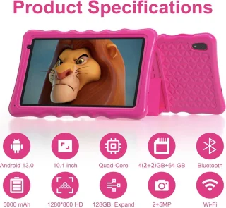 Wat vinden we goed aan de Tibuta Kindertablet 10 inch Roze