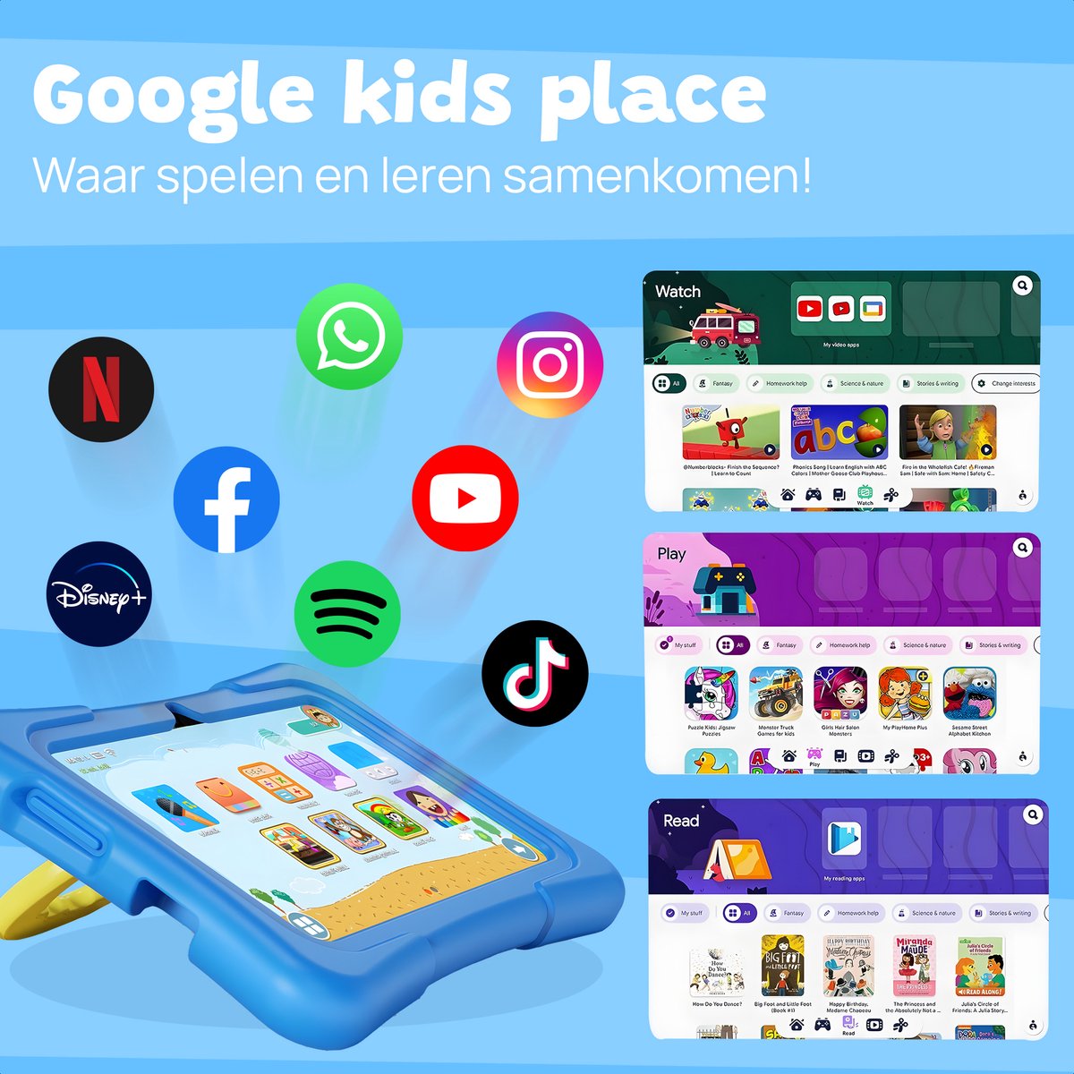 Tidogoods Kindertablet XL 10.1 inch 64GB Android 13.0