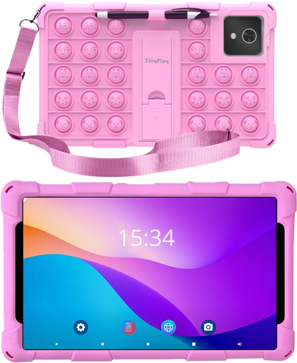 TinyPlay Giga 8 inch kindertablet 64GB roze
