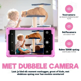 TinyPlay Giga 8 inch kindertablet 64GB roze