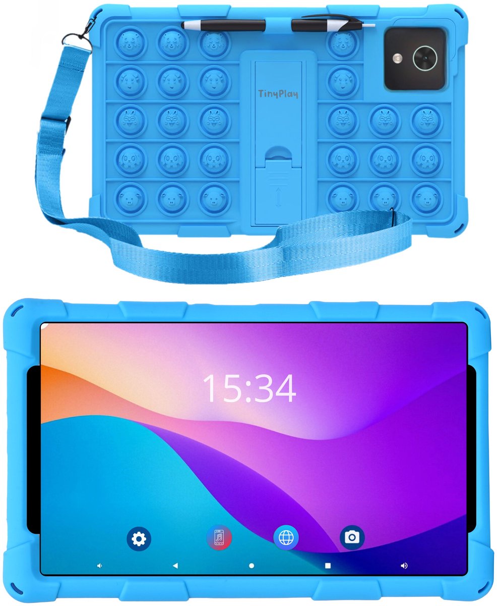 TinyPlay Giga 8 inch kindertablet blauw 64GB