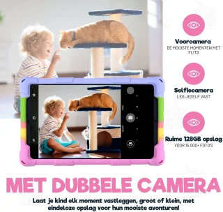 TinyPlay Giga Rainbow Edition 8 inch kindertablet 64GB Android 13