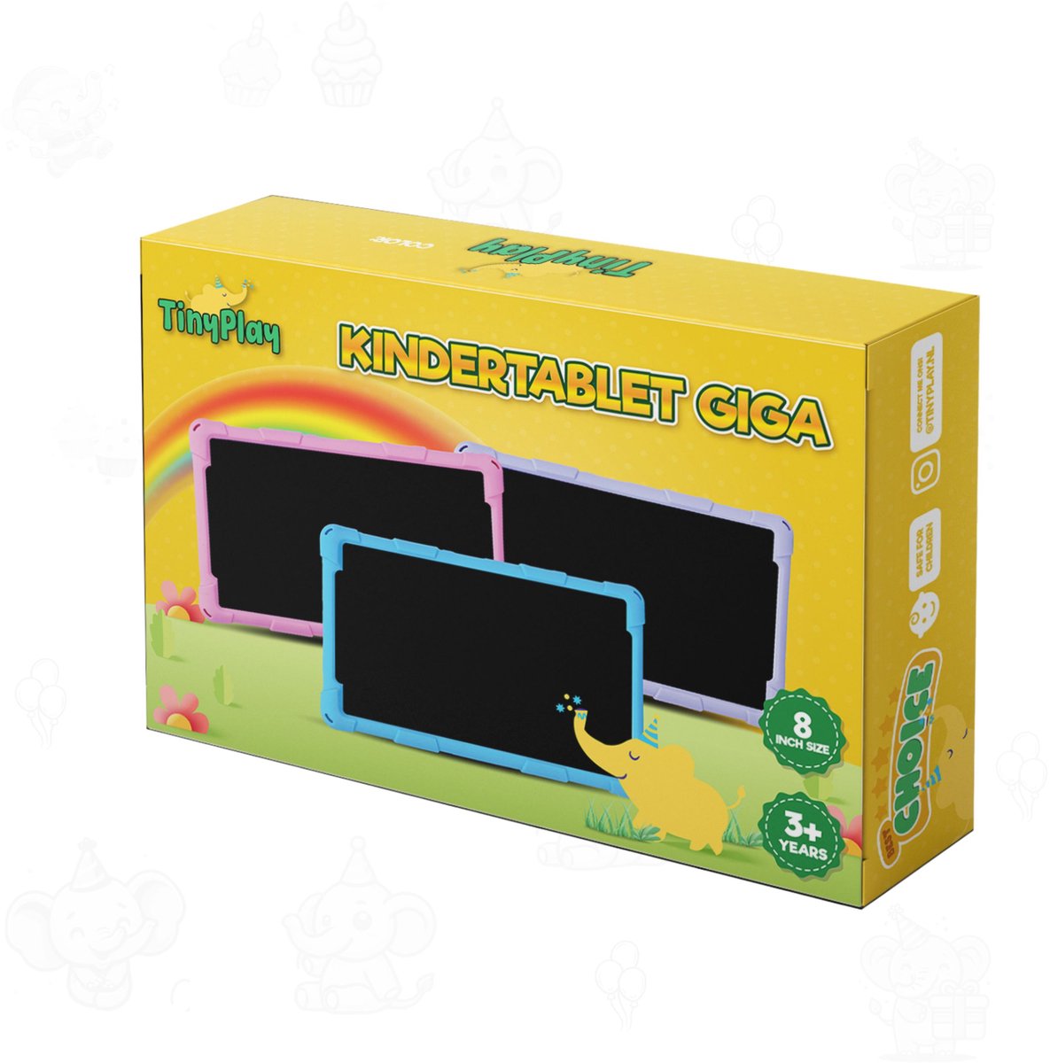TinyPlay Giga Rainbow Edition 8 inch kindertablet 64GB Android 13