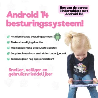 TinyPlay Maxi V2 kindertablet 10 inch 64GB Android 14 Rainbow