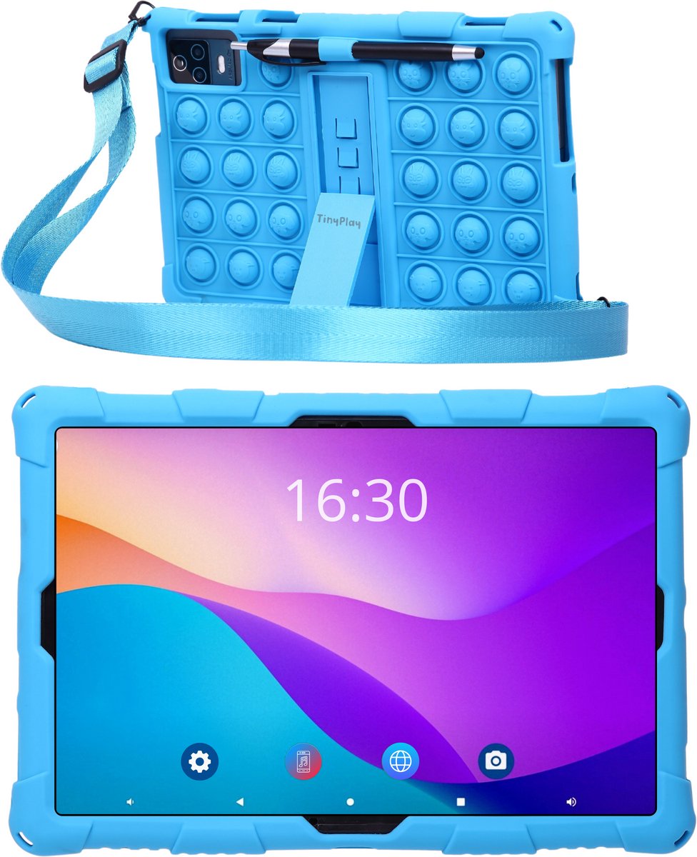 TinyPlay Maxi V2 kindertablet 10 inch blauw 64GB Android 14