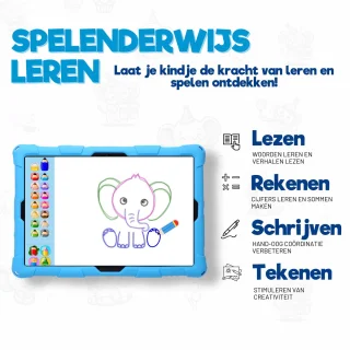 TinyPlay Maxi V2 kindertablet 10 inch blauw 64GB Android 14