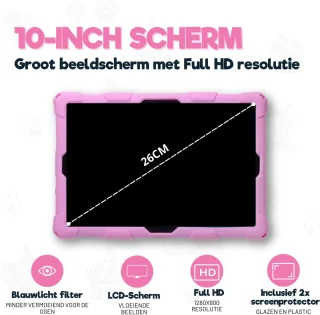 TinyPlay Maxi V2 Kindertablet 10 inch Roze