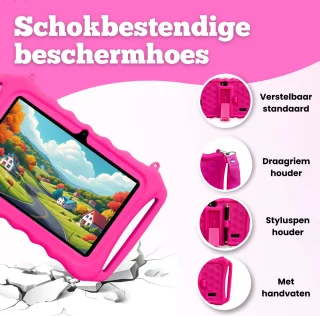 TinyPlay Mini 7 inch kinder tablet roze