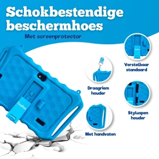 TinyPlay Mini 7 inch kindertablet blauw