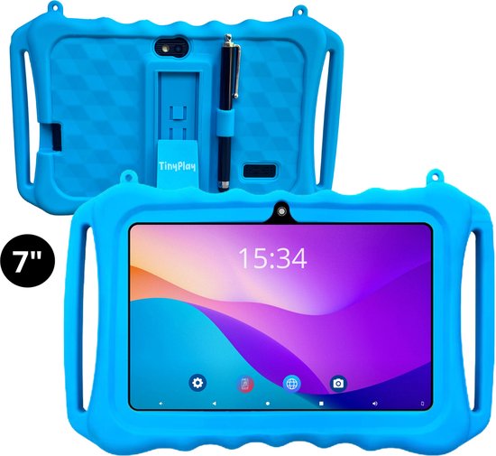 TinyPlay Mini 7 inch kindertablet blauw